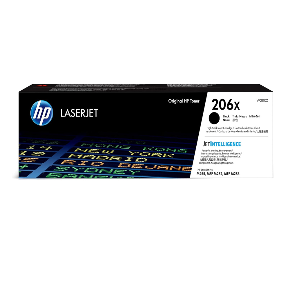 Toner HP 206X Negro (W2110X) LaserJet M255/M283 3150 Pag.