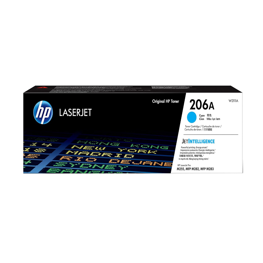 Toner HP 206A Cian (W2111A) LaserJet M255DW/M283FDW 1250 Pag.
