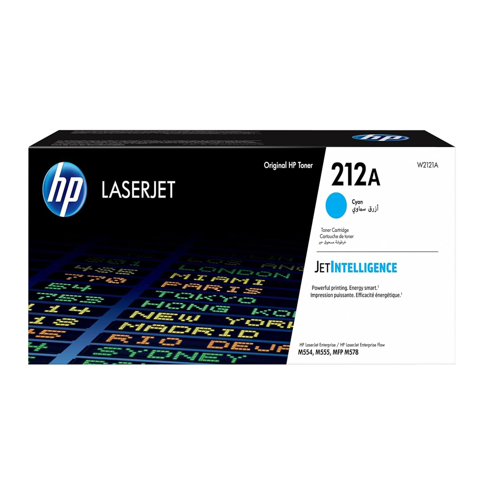 Toner HP 212A Cian (W2121A) LaserJet M554/M555/M578/ 4500 Pag.