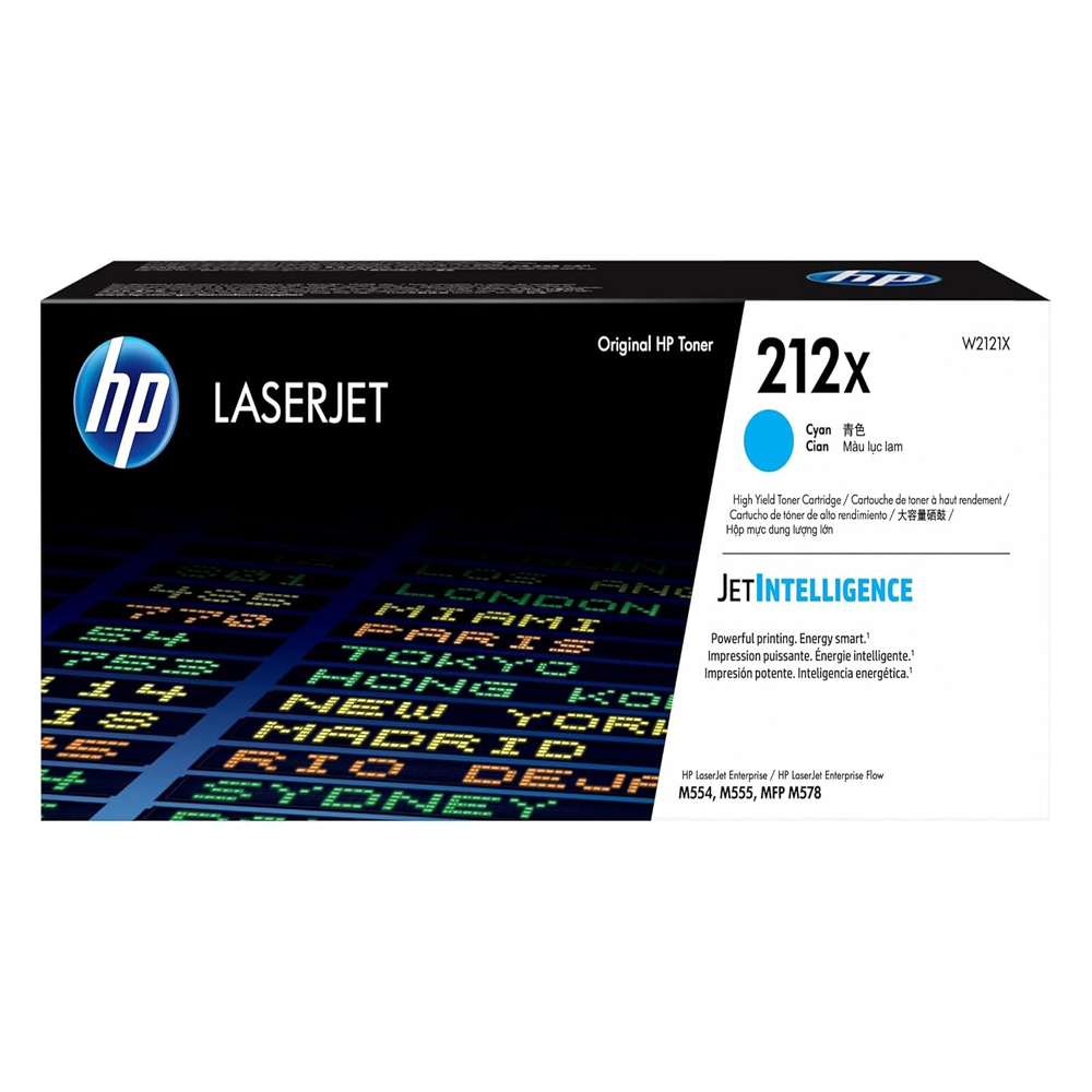 Toner HP 212X Cyan W2121X Enterprise M555, M554Dn, Mfp M578