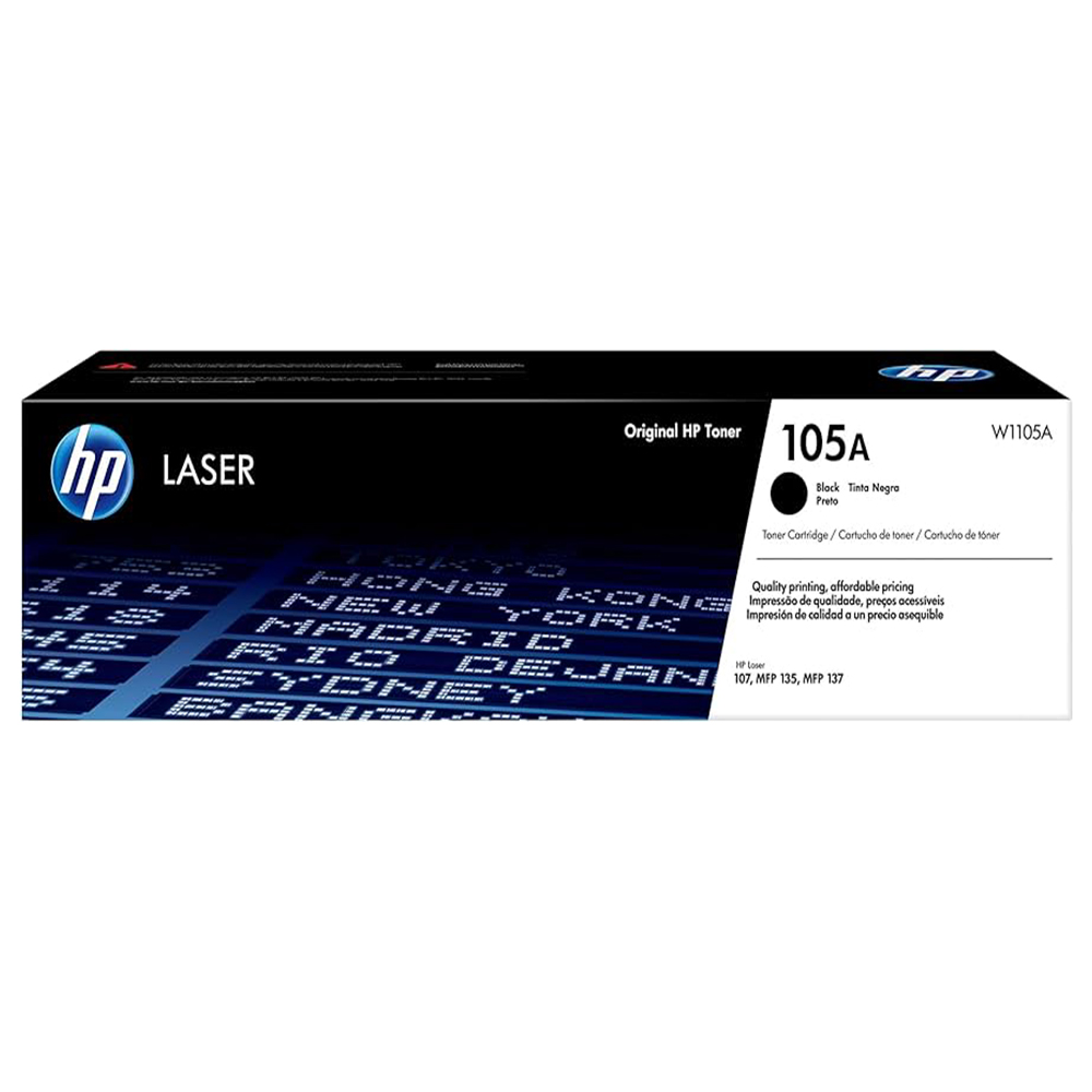 Toner Hp 105A W1105A Negro Laser 107a/107w/135a/135w/137fnw 1k Paginas