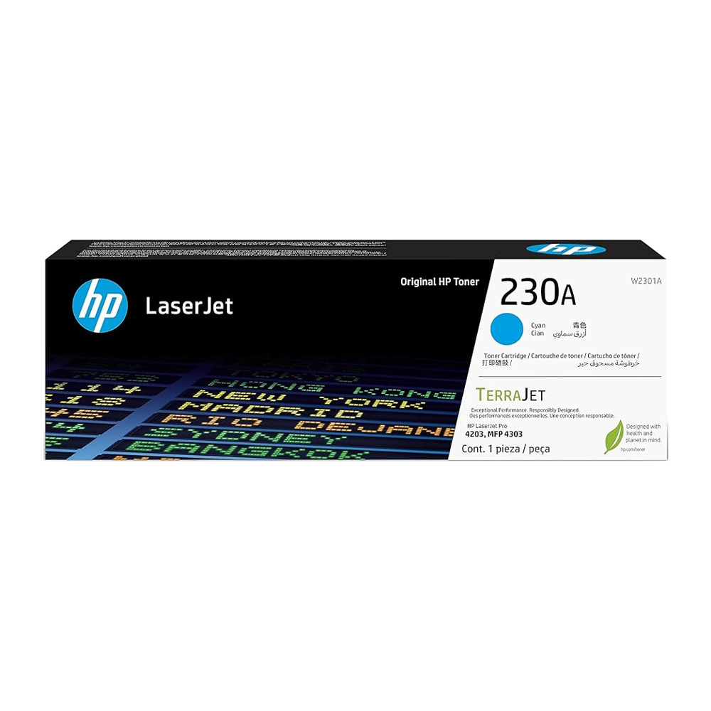 Toner HP 230A Cian (W2301A) LaserJet Pro 4303FDW/4203DW 1800 Pag.