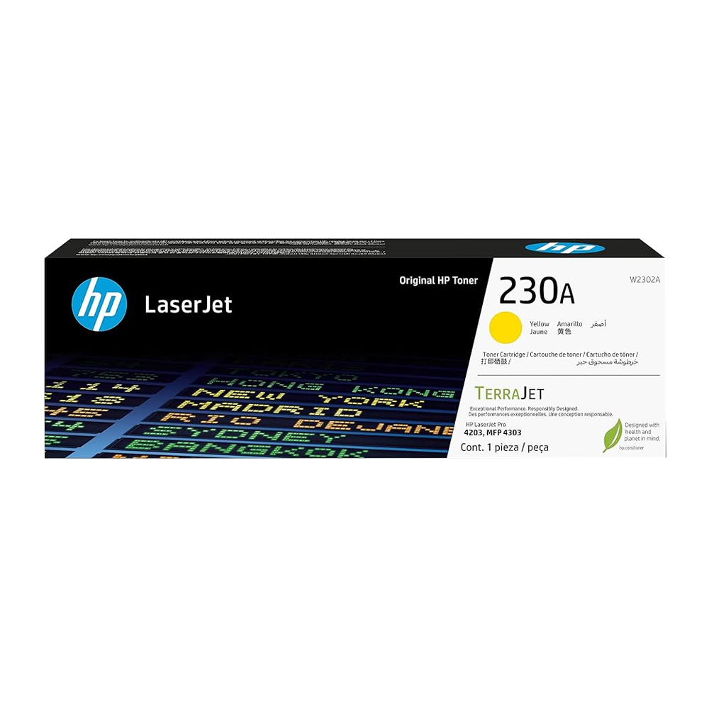 Toner HP 230A Yellow W2302A Laserjet Pro 4203, Mfp 4303