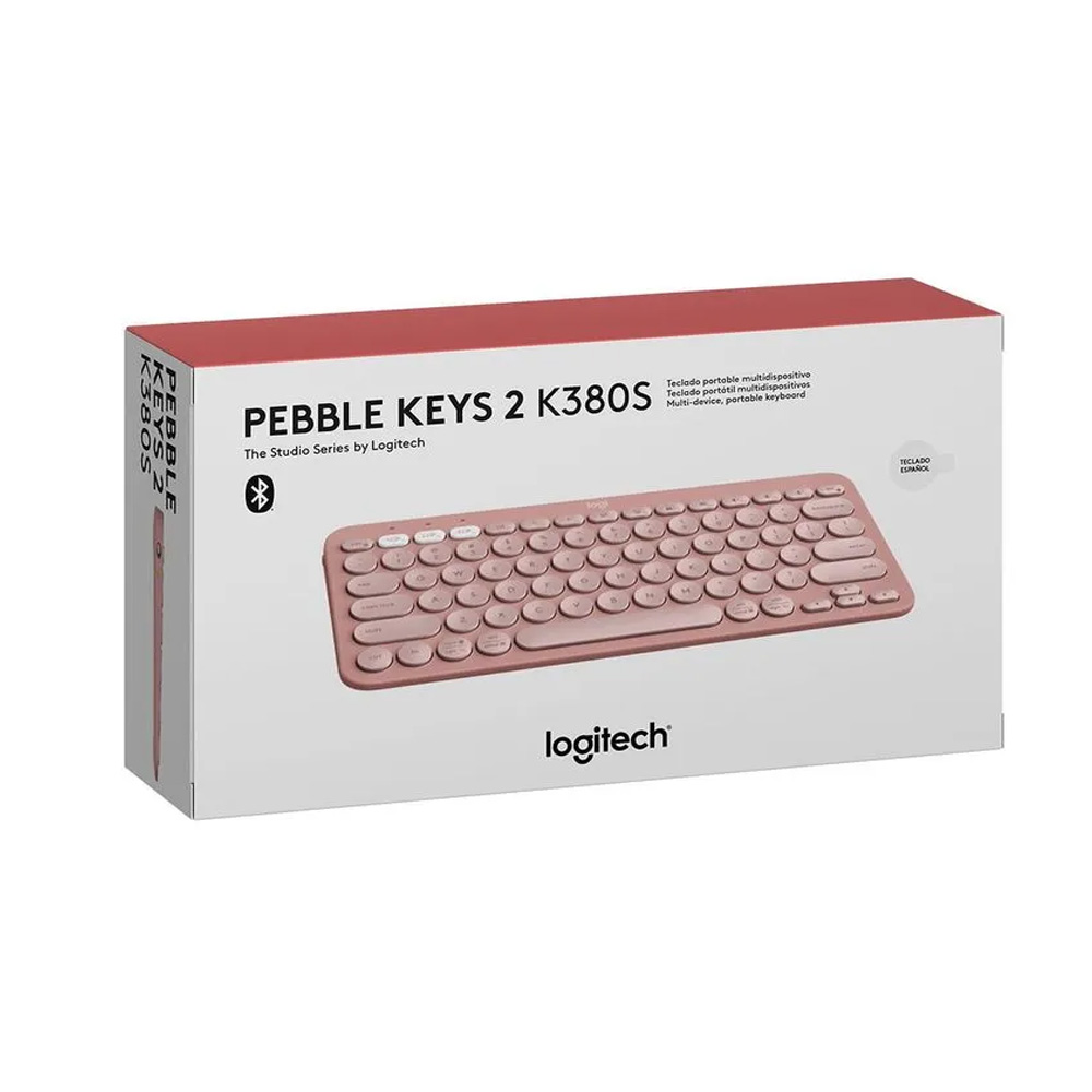Teclado Logitech Pebble 2 K380s Bluetooth Inalámbrico Rose