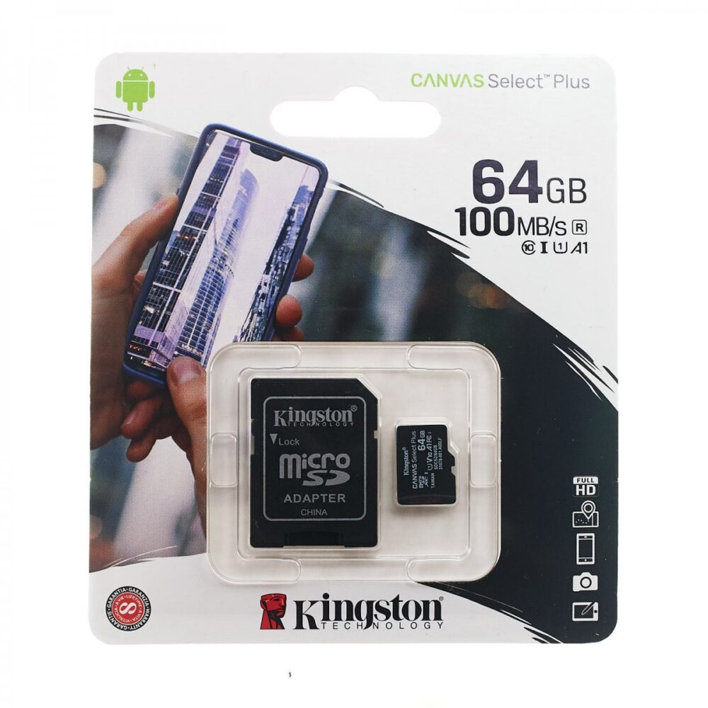 MEMORIA micro SD 64GB KINGSTON CANVAS GO! PLUS