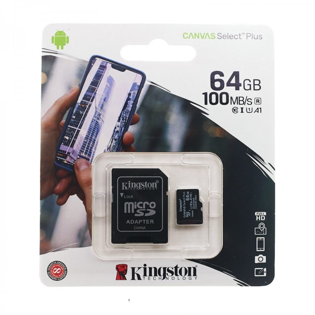 MEMORIA micro SD 64GB KINGSTON CANVAS GO! PLUS