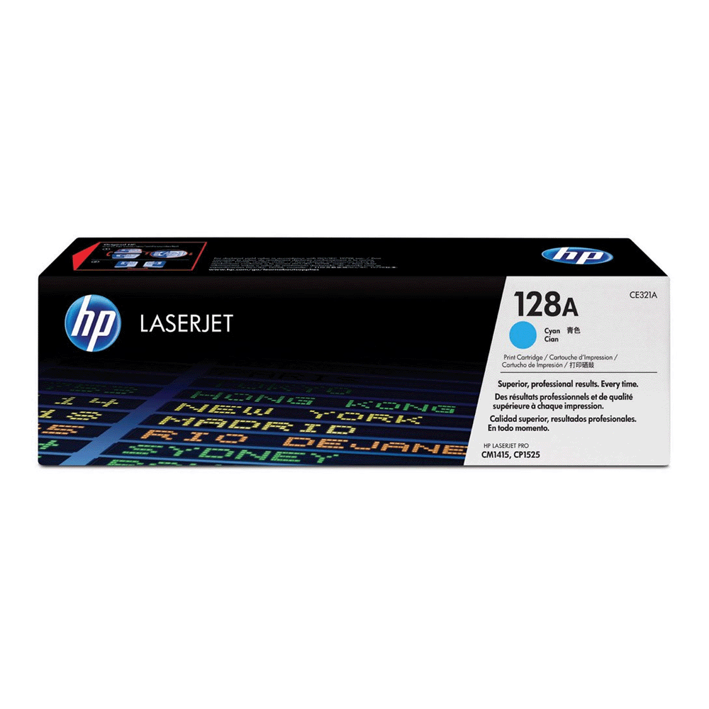 Toner HP 128A Cian (CE321A) LaserJet CM1415FN/NW/CP1525NW 1300 Pag.