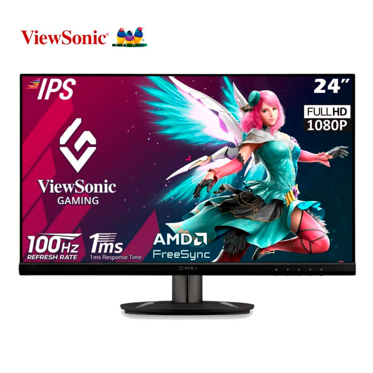 Monitor Gamer Viewsonic VX2416 24 IPS FHD 100Hz 1ms FreeSync 1 Monitor Gamer Viewsonic Vx2416 24 Ips Fhd 100Hz 1Ms Freesync - Imagen 1
