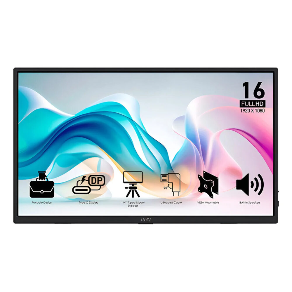 Monitor Portátil MSI 15.6 FHD IPS USB-C HDMI PRO MP165 E6