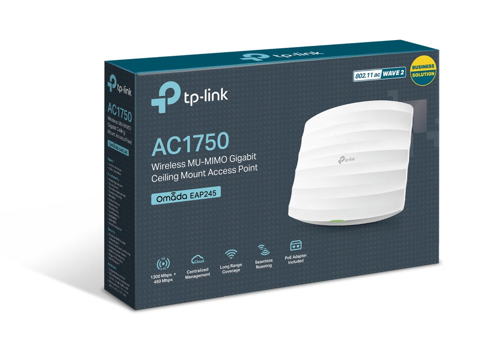 Access Point TP-Link Omada EAP245 WiFi AC1750 Gigabit PoE MU-MIMO