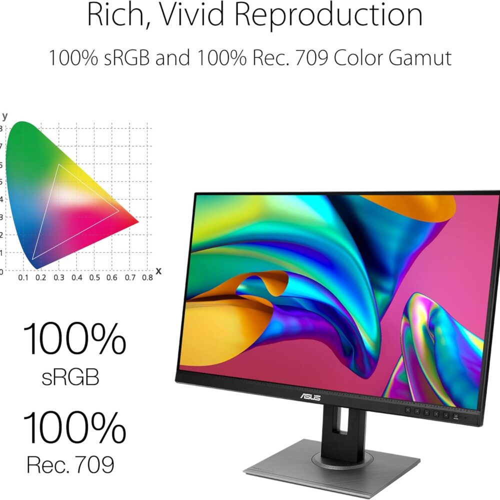 Monitor Profesional ASUS PA278QV 27” 2K IPS – Ideal para Diseño y Artes Gráficas - Imagen 10