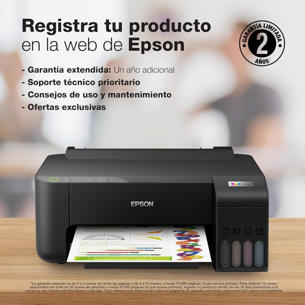 Impresora Epson EcoTank L1250 WiFi de Tinta Continua - Imagen 5