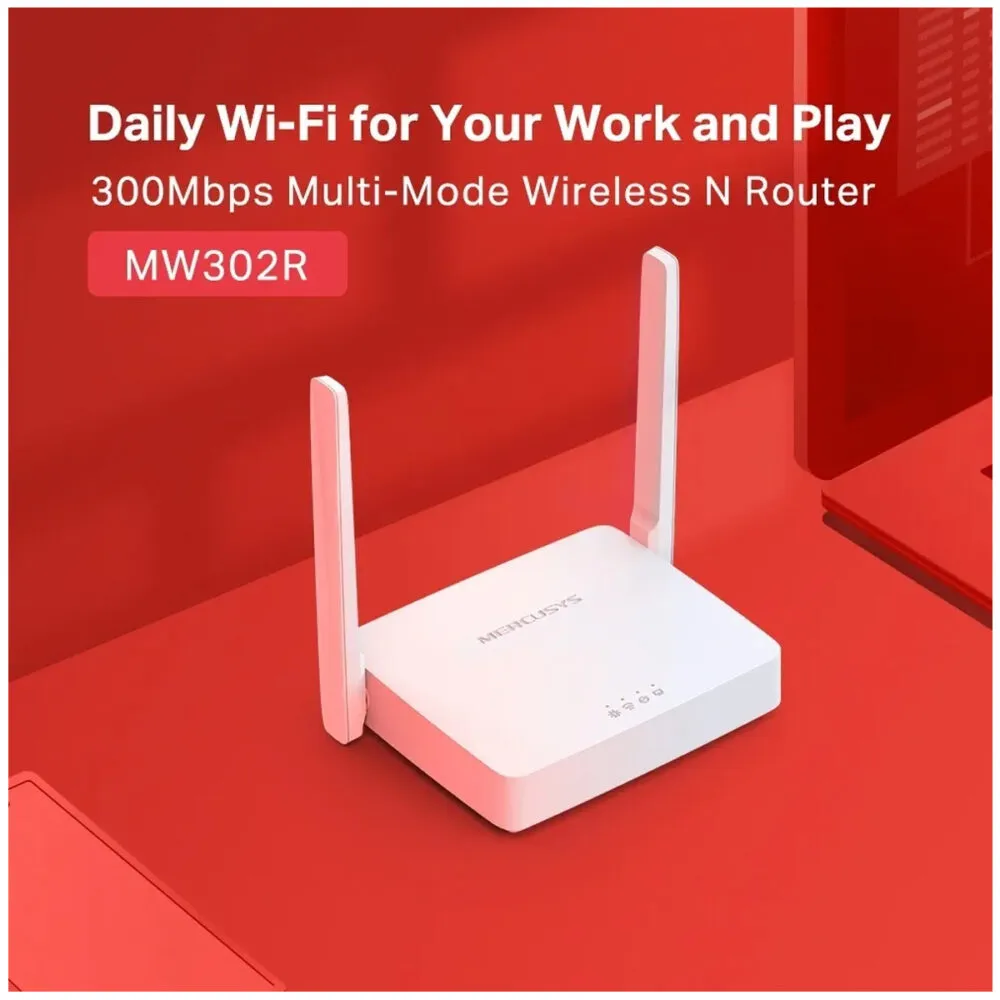 ROUTER MERCUSYS MW302R 300MBPS N MULTIMODO 2 ANTENAS - Imagen 2