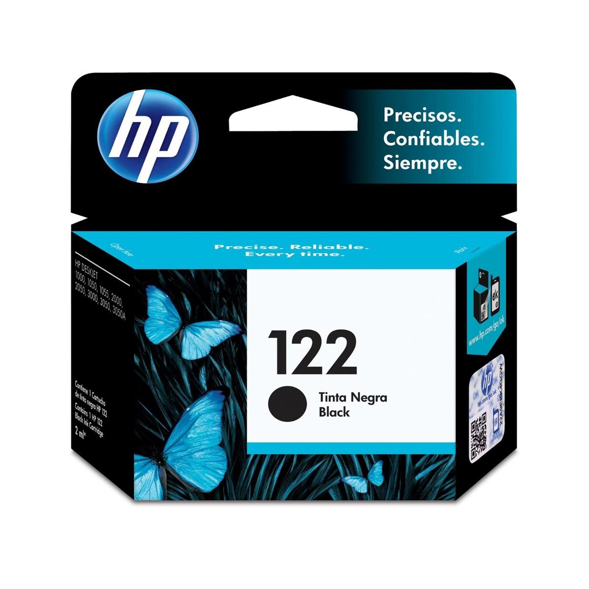Cartucho de Tinta HP 122 Negro Original CH561HL para Impresoras DeskJet 2050 / 3050 1 Tinta Hp 122 Negro