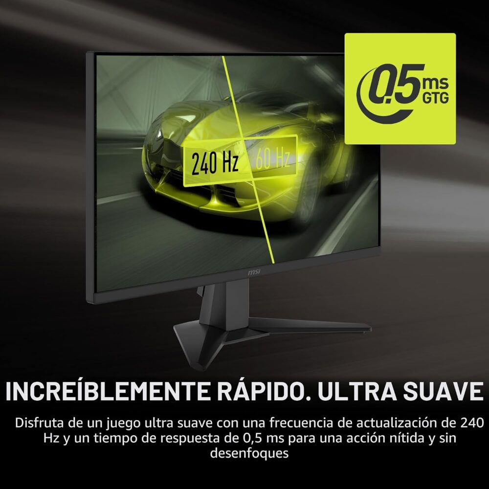 Monitor Gamer 24 MSI MAG 245F X24 IPS FHD 240Hz 0.5ms FreeSync - Imagen 6