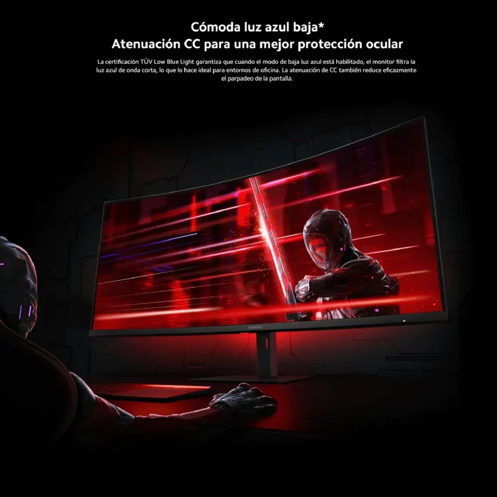 Monitor Xiaomi Curvo G34WQi 34" WQHD 180Hz 1ms UltraWide Gaming Negro - Imagen 6