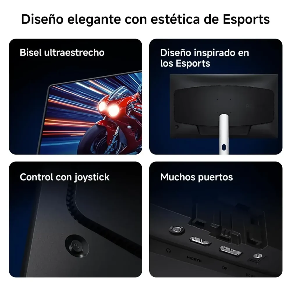 Monitor Gamer Xiaomi G27I 2026 27" FHD IPS 200Hz 1ms GTG HDR400 Negro - Imagen 4