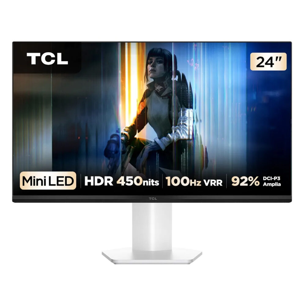 Monitor TCL 24G54 FHD Mini LED 100Hz White - Imagen 2