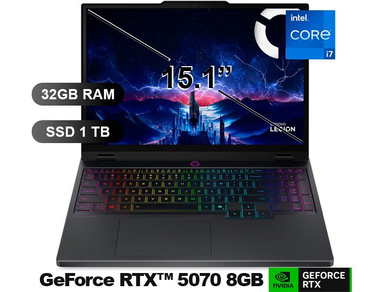 Laptop Lenovo Legion 5 15Irx10 Ai Intel Core I7-14700Hx 32Gb 1Tb Ssd Rtx 5070 8Gb 15.1&Quot;