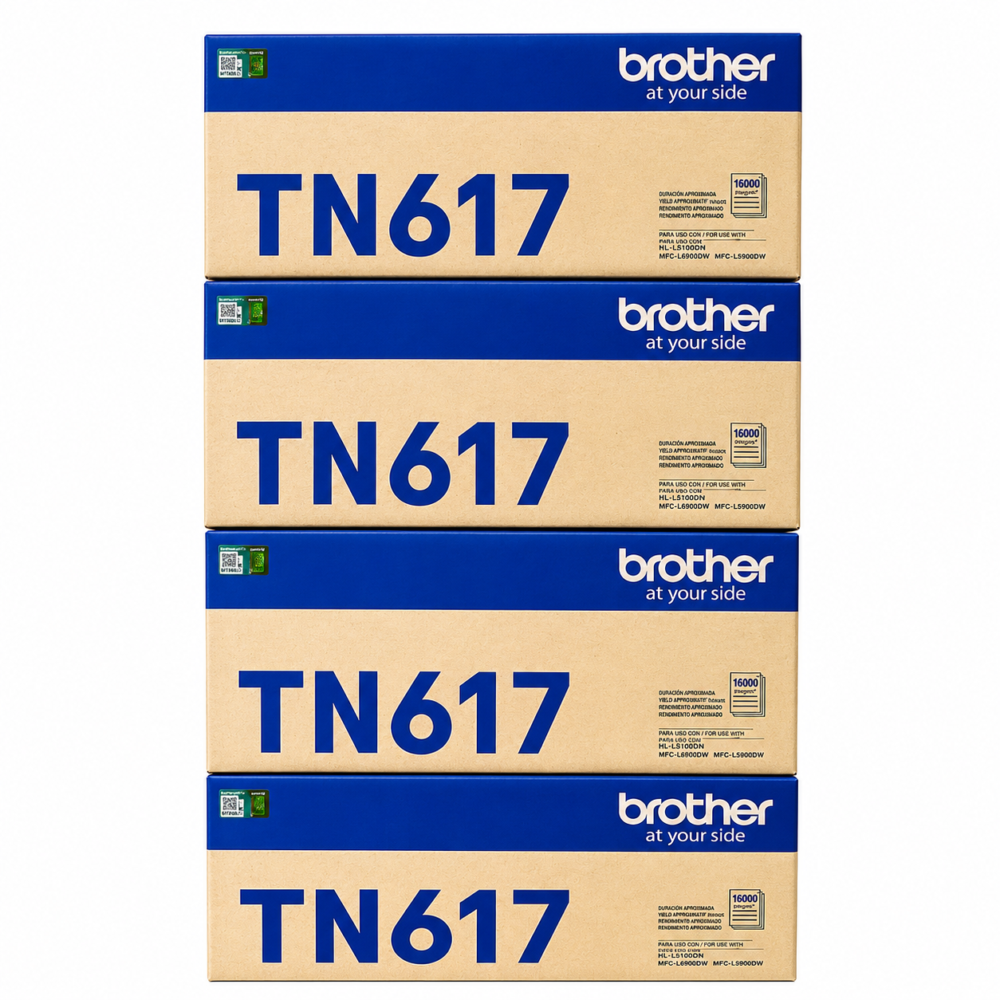 Kit de Tóner Brother TN617 Original Negro y Colores para MFC-L8970CDW