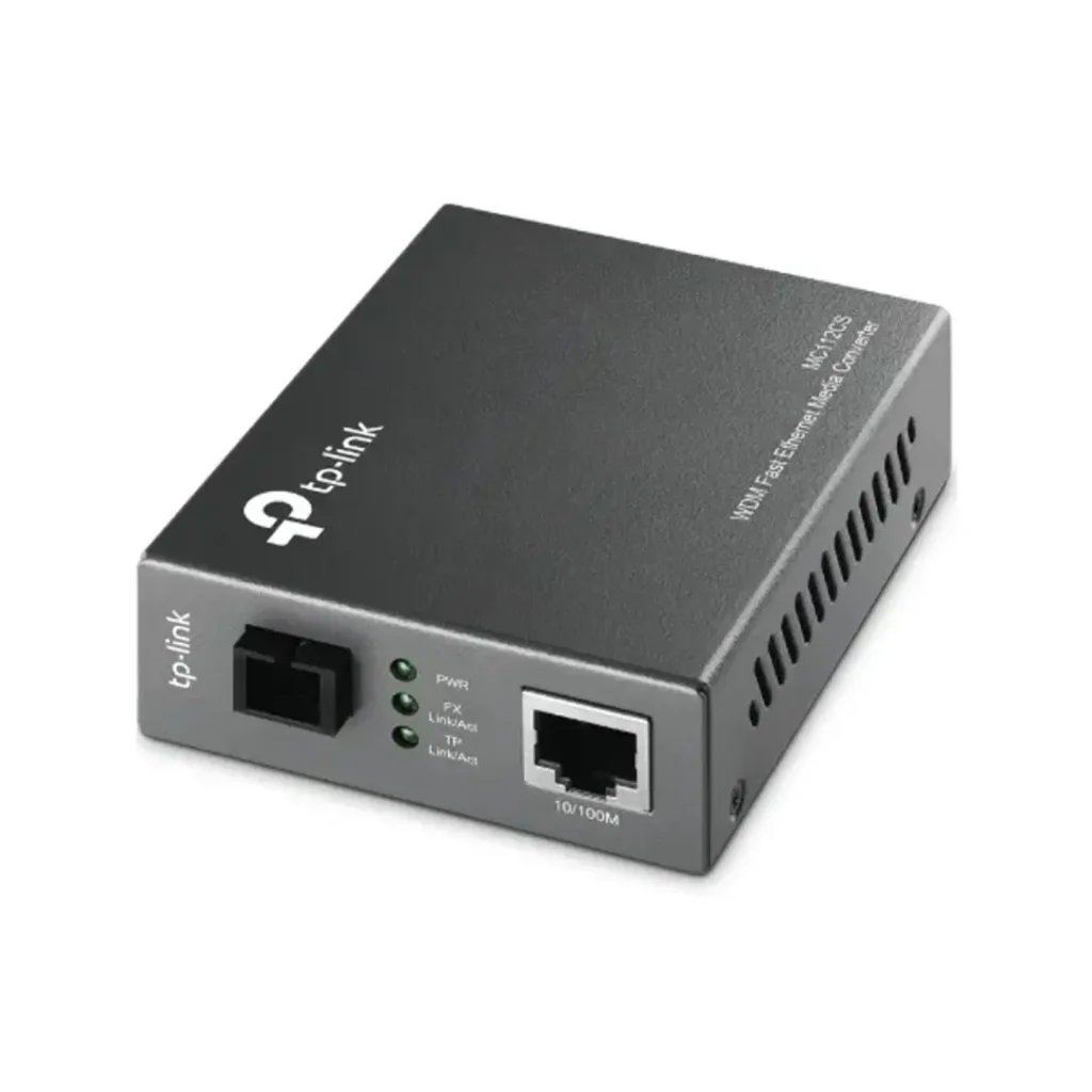 Convertidor de Medios TP-Link Omada MC112CS WDM Monomodo SC 20 km