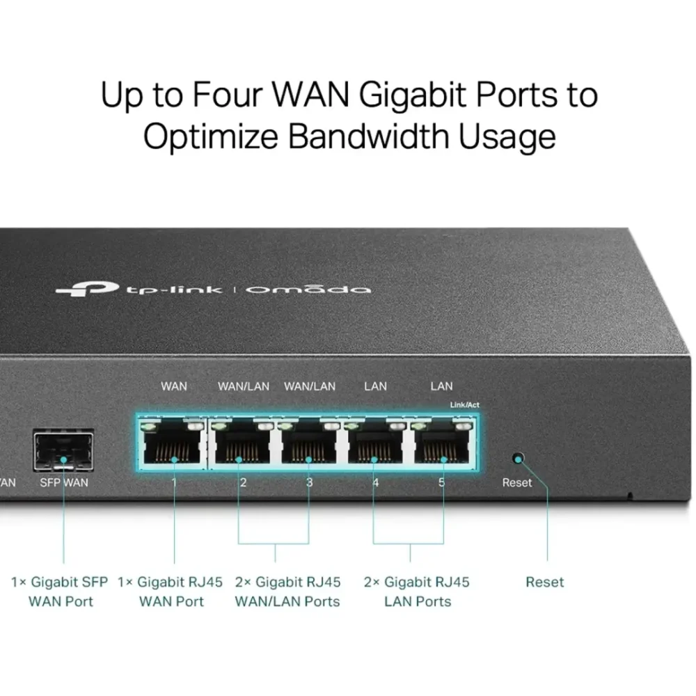Gateway VPN TP-Link Omada ER7206 Gigabit Multi-WAN SFP - Imagen 4