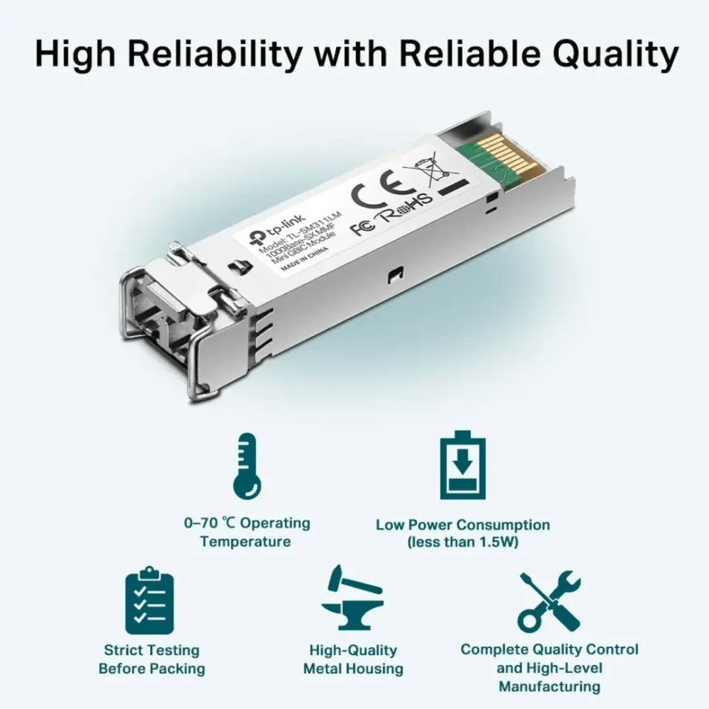 TP-Link Omada SM311LM Módulo SFP 1.25Gbps LC Dúplex 550m - Imagen 3