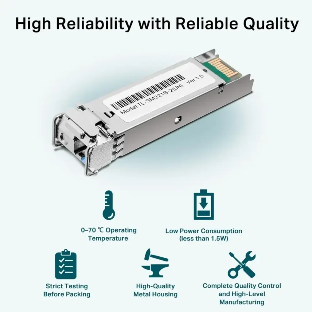 TP-Link Omada SM321B-2 Módulo SFP 1.25 Gbps LC Simplex 2 km - Imagen 4
