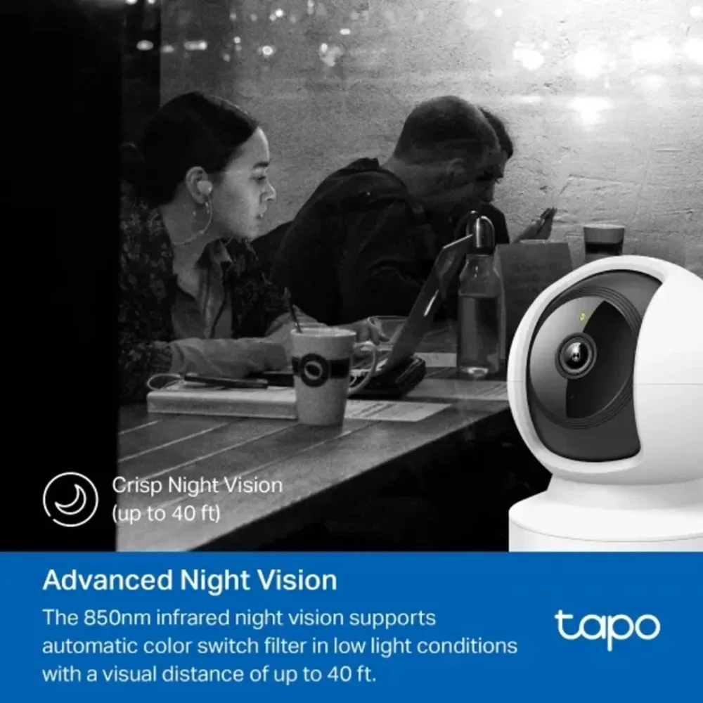 Tapo C202 Cámara Interior WiFi Ethernet 2MP Full HD 1080p 360° - Imagen 6