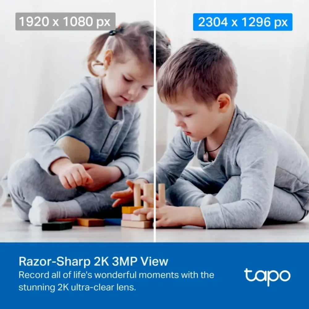 Tapo C210 Cámara WiFi Interior 3MP 2K 2304x1296 360° - Imagen 3