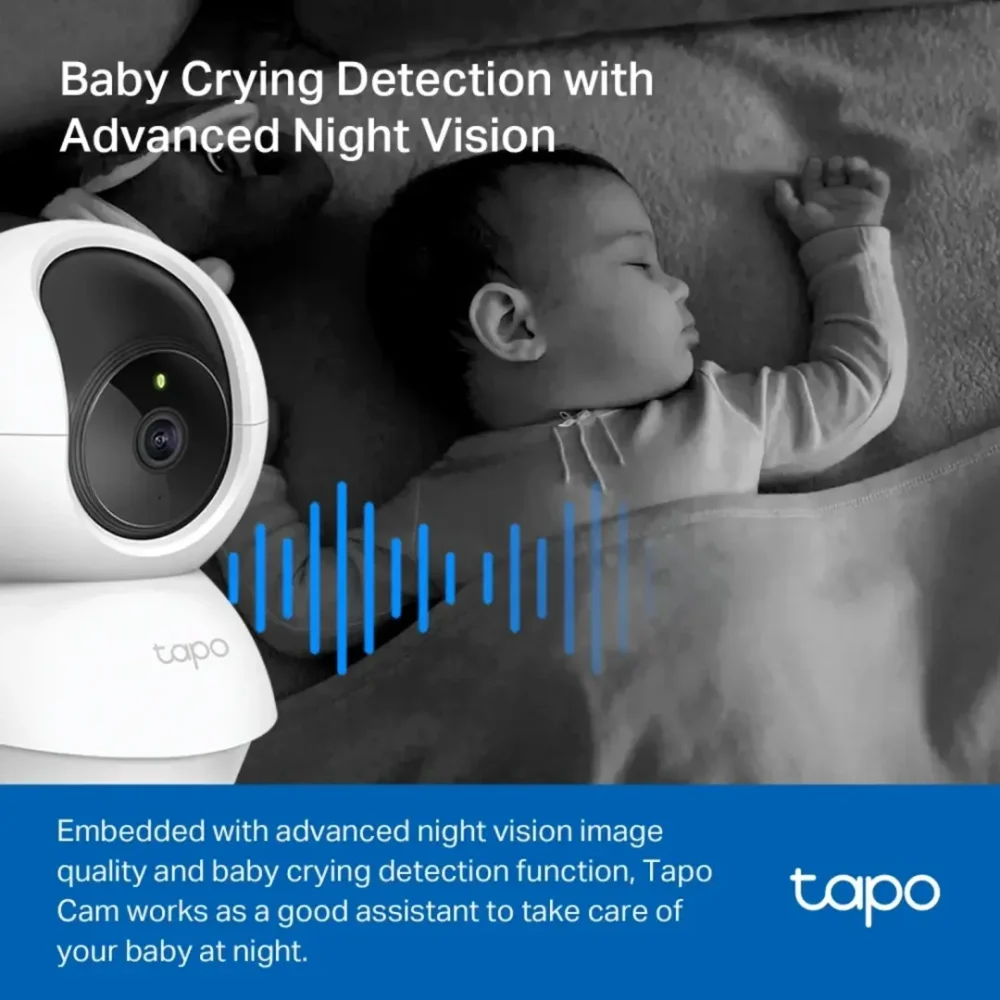 Tapo C210 Cámara WiFi Interior 3MP 2K 2304x1296 360° - Imagen 5