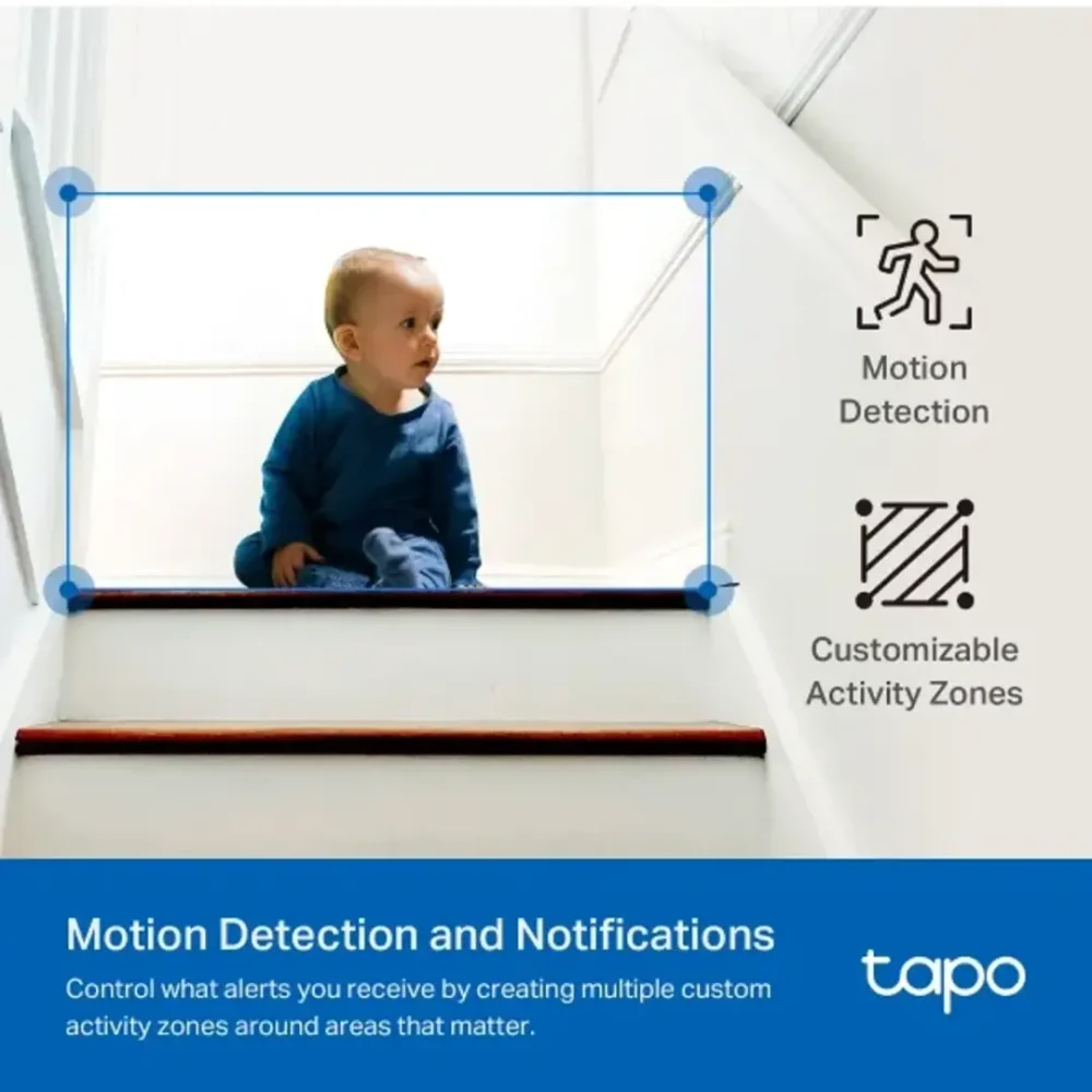 Tapo C222 Cámara Interior WiFi y Ethernet 4MP 2K QHD 360° - Imagen 6