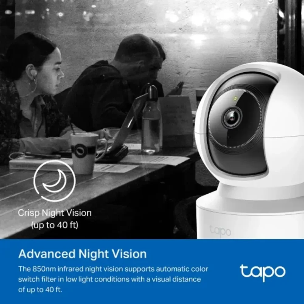 Tapo C222 Cámara Interior WiFi y Ethernet 4MP 2K QHD 360° - Imagen 5