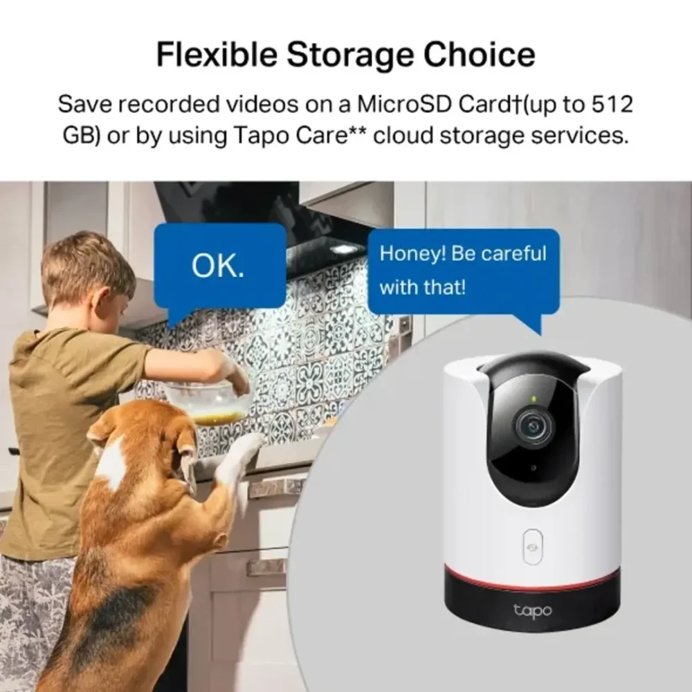 Tapo C225 Cámara de Seguridad Interior WiFi 4MP 2K QHD 2560×1440 - Imagen 3