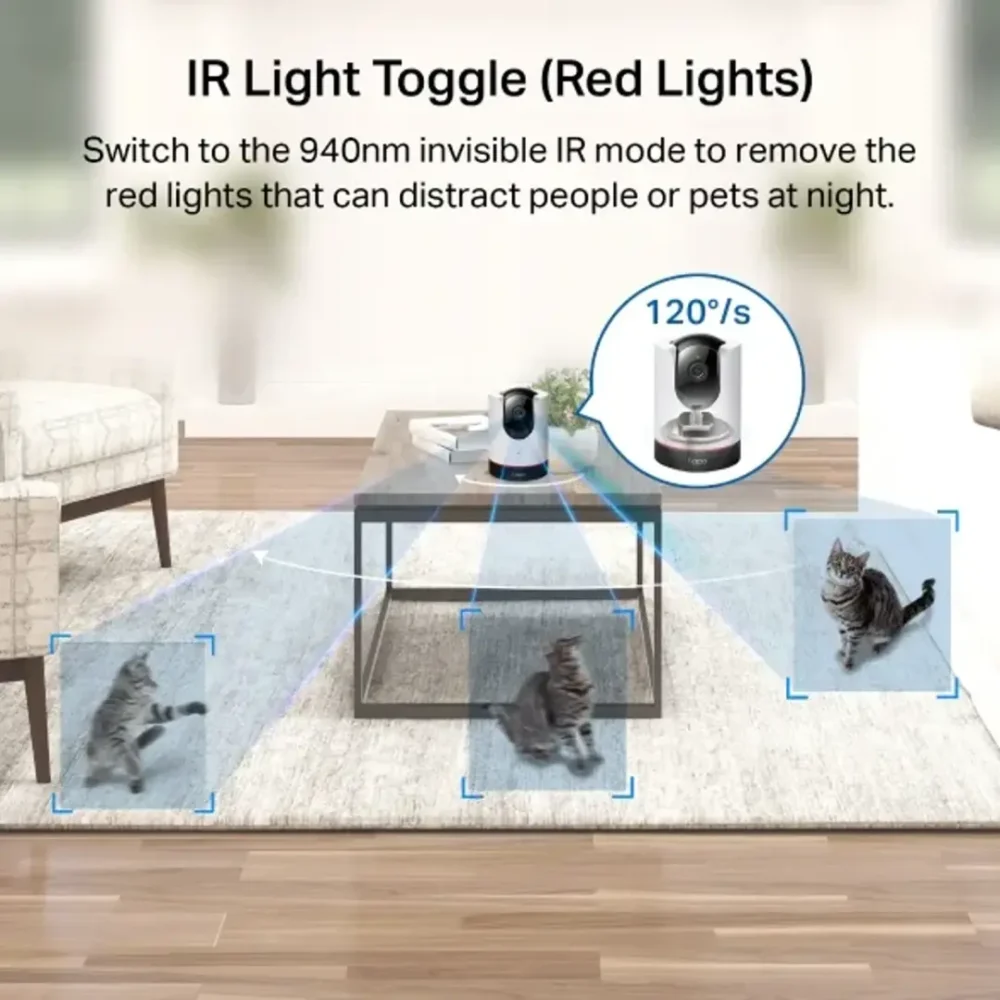 Tapo C225 Cámara de Seguridad Interior WiFi 4MP 2K QHD 2560×1440 - Imagen 6