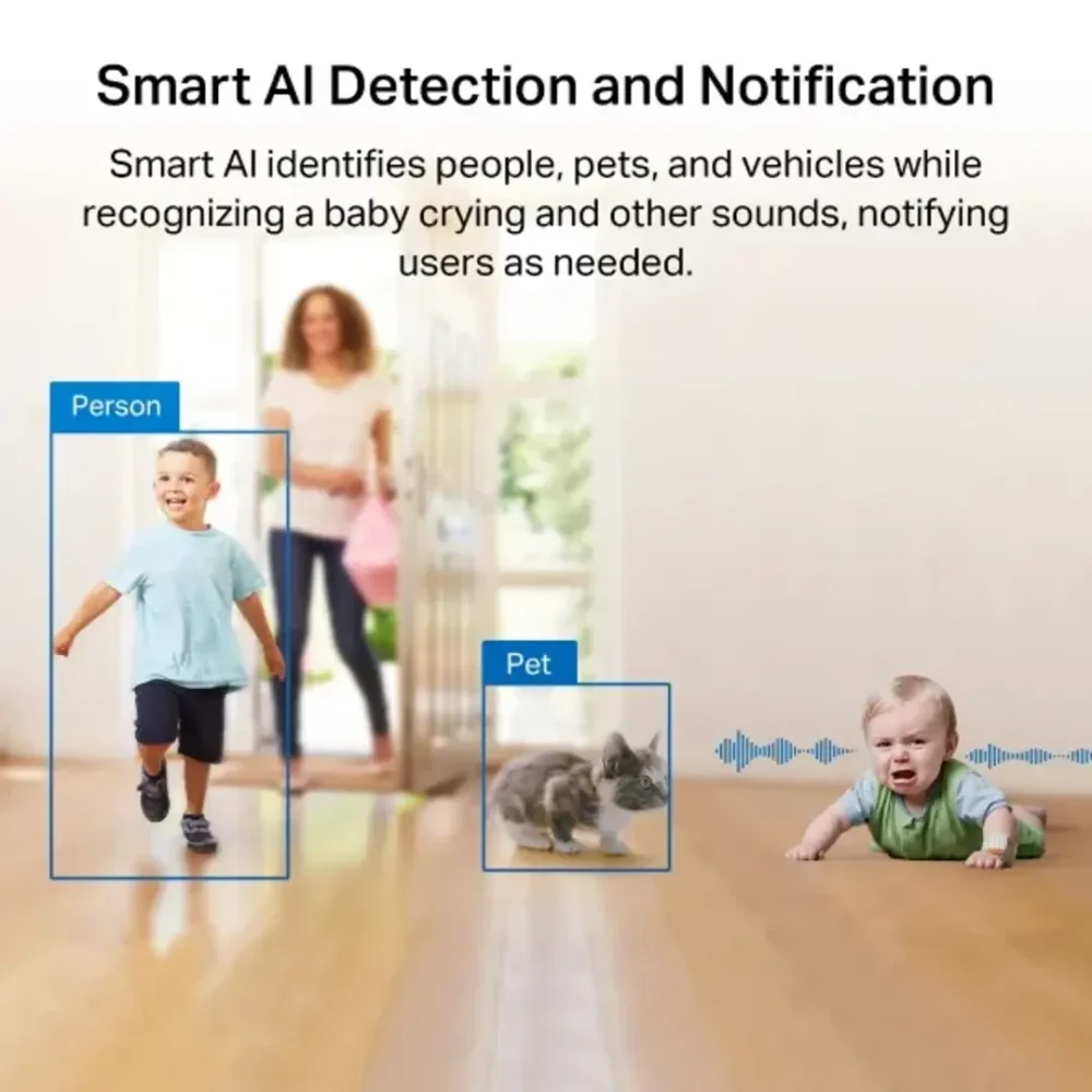 Tapo C225 Cámara de Seguridad Interior WiFi 4MP 2K QHD 2560×1440 - Imagen 5