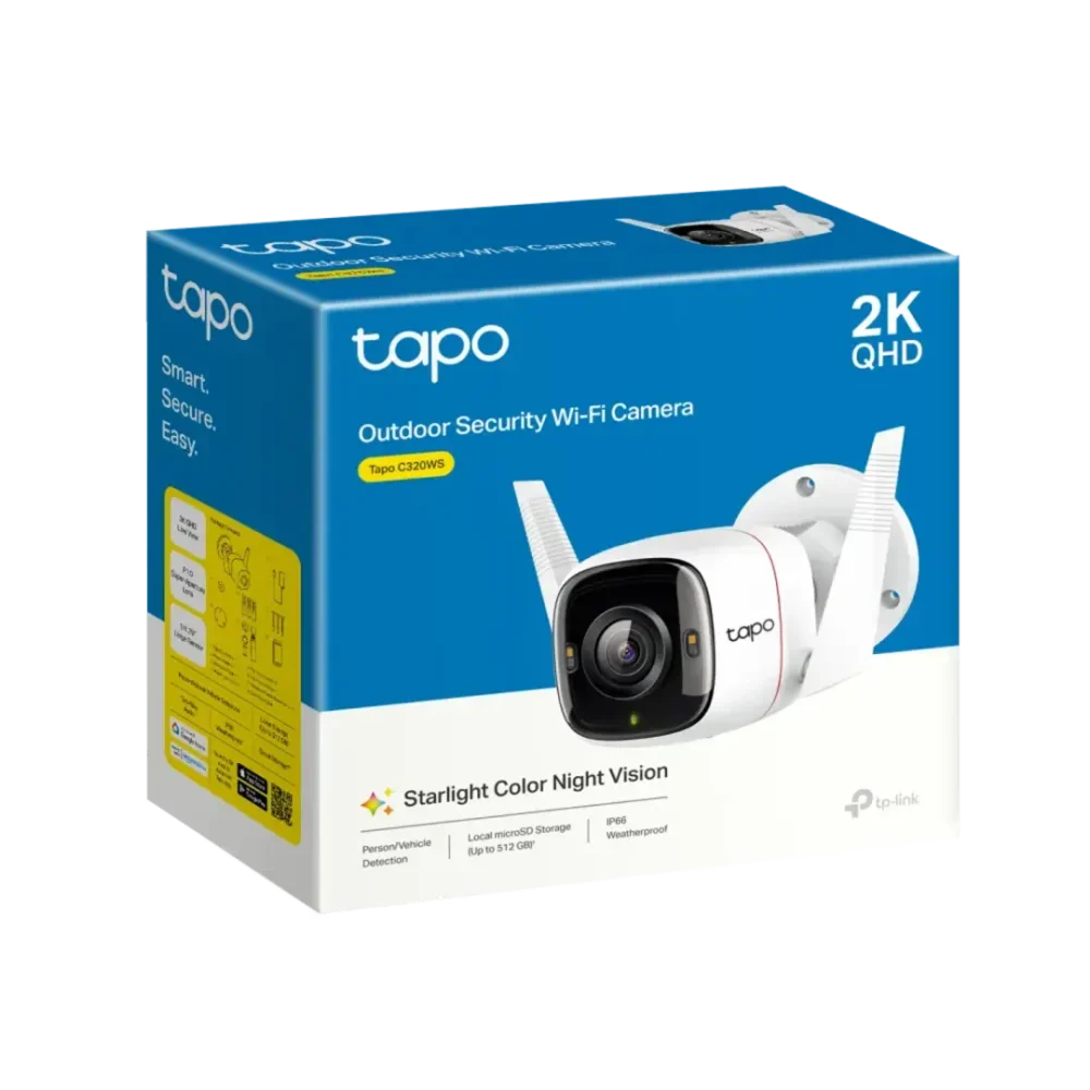 Tapo C320WS Cámara Exterior WiFi y Ethernet 4MP 2K QHD - Imagen 2