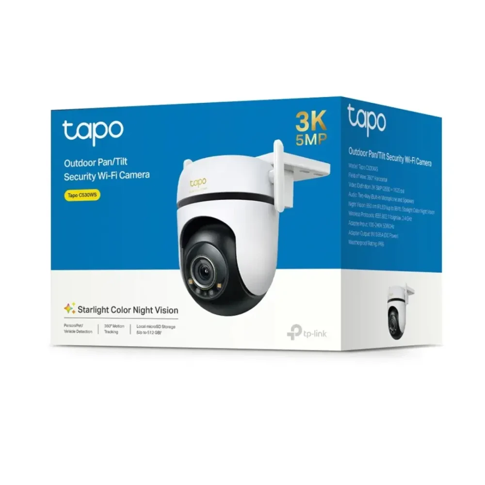 Tapo C530WS Cámara Exterior WiFi Ethernet 5MP 3K 360° - Imagen 4