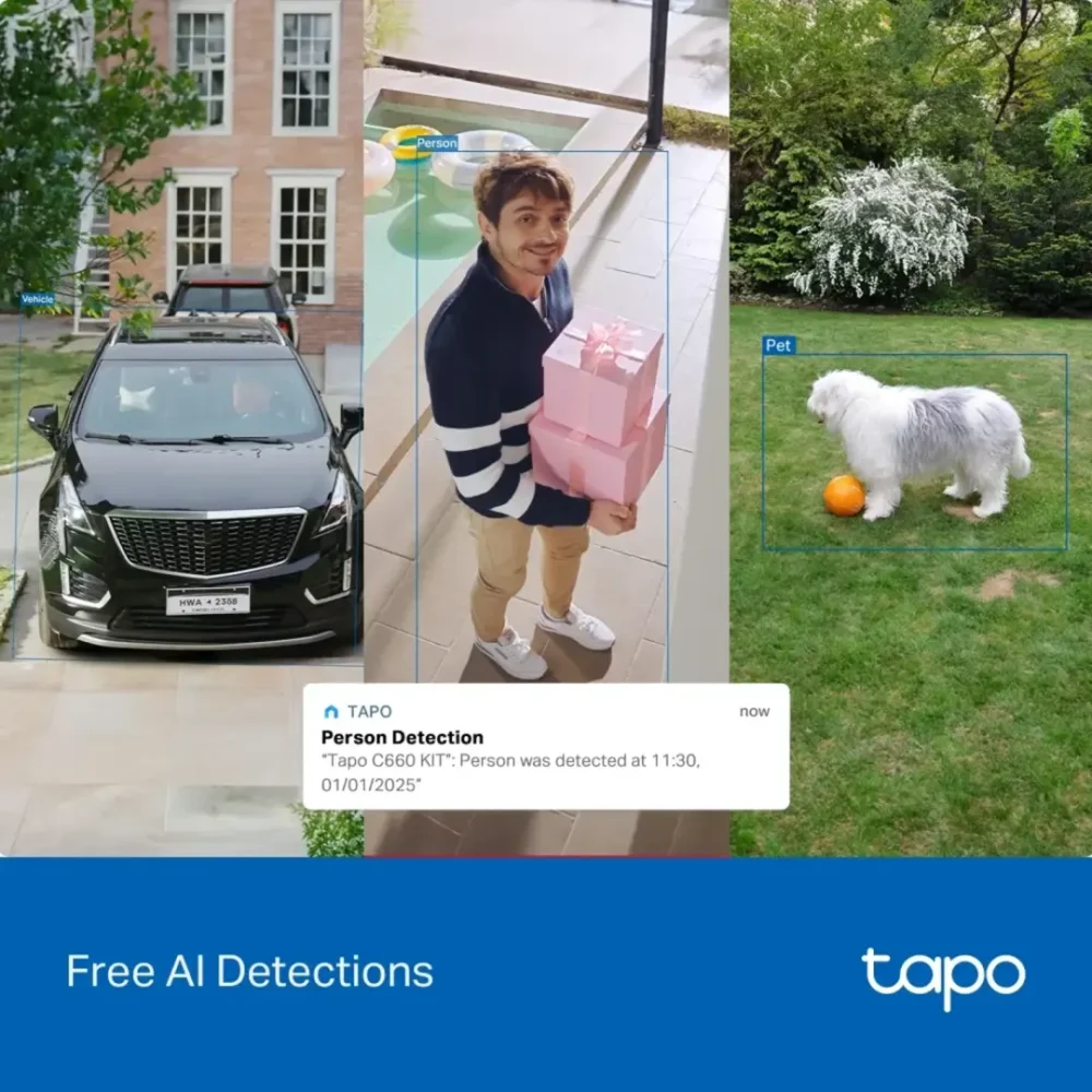 Tapo C660 KIT Cámara Exterior WiFi 8MP 4K 3840×2160 con Panel Solar - Imagen 10