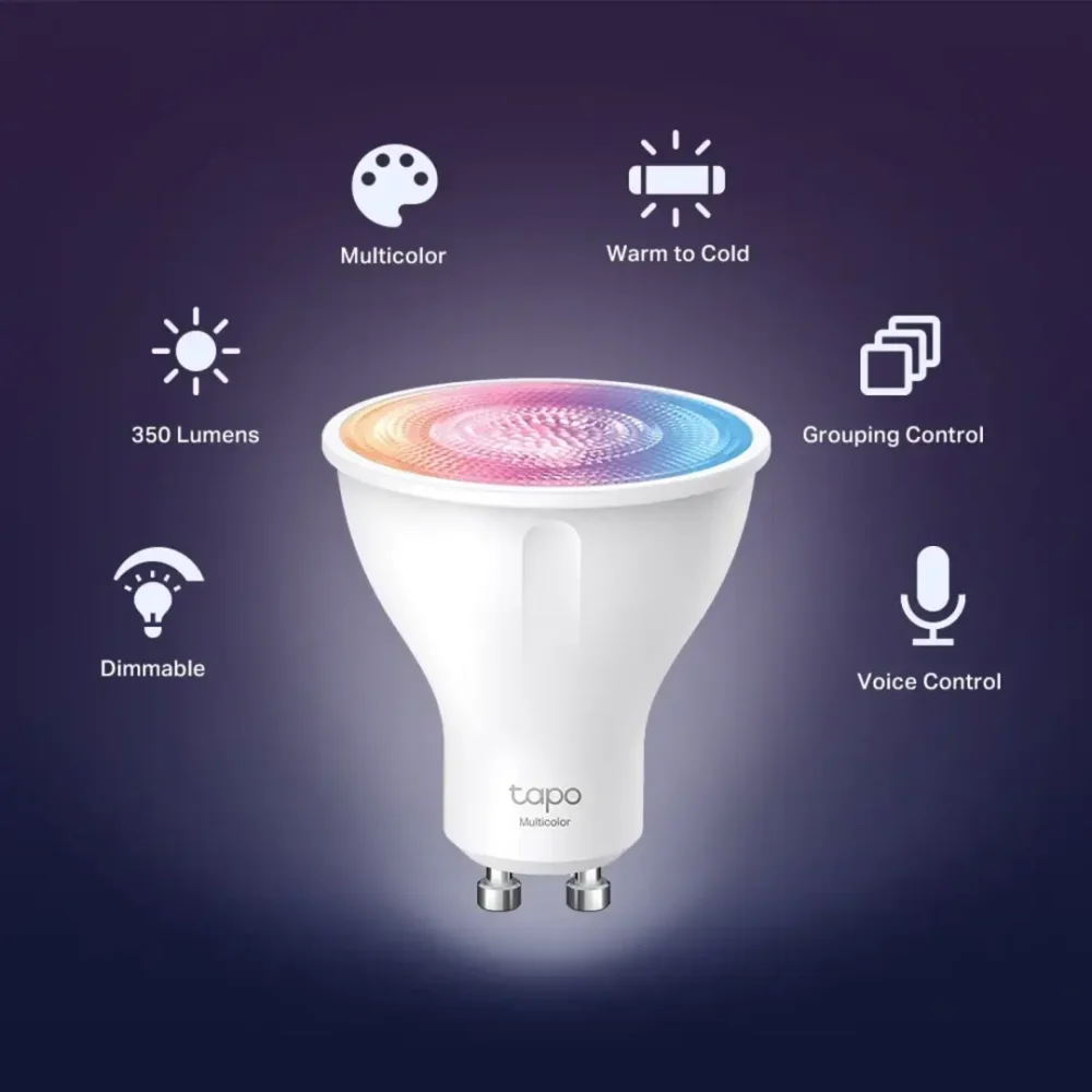 Tapo L630 Foco Inteligente WiFi GU10 Multicolor para Interior - Imagen 4