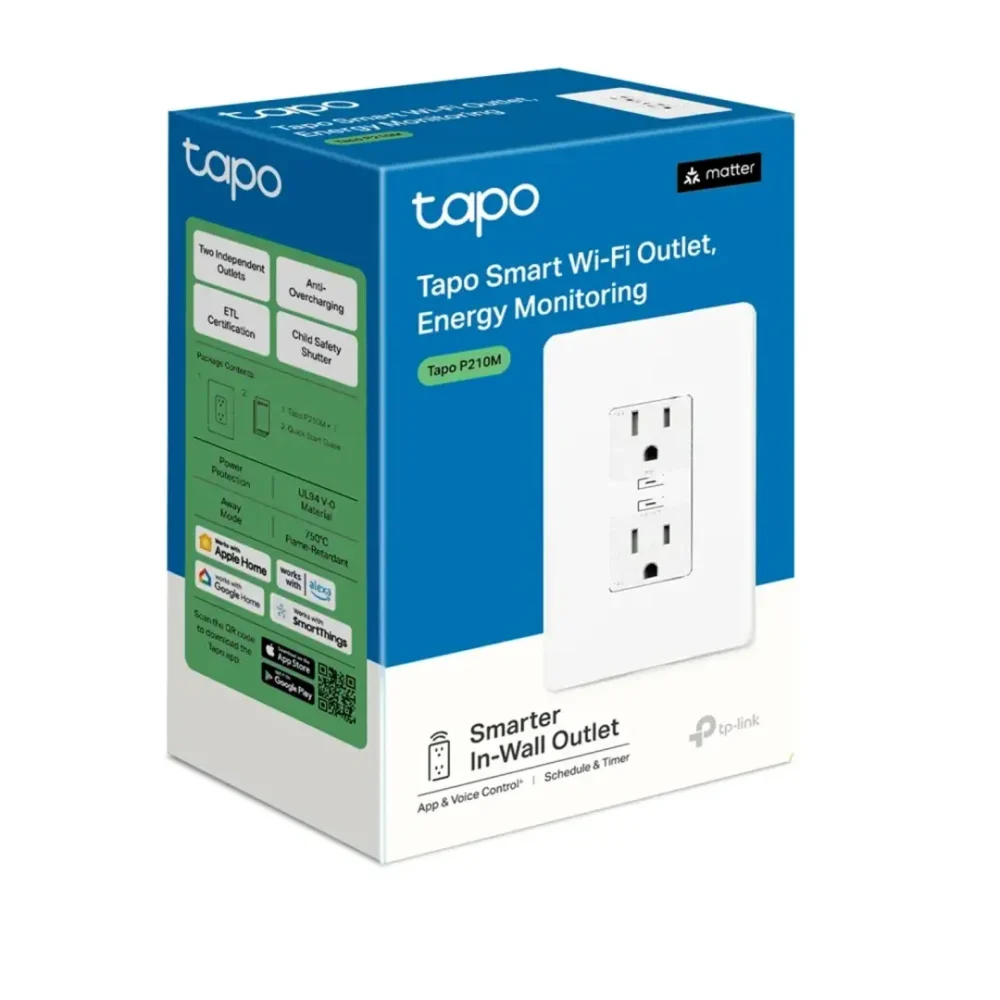 Tapo P210M Tomacorriente Inteligente WiFi Doble Salida Matter - Imagen 2