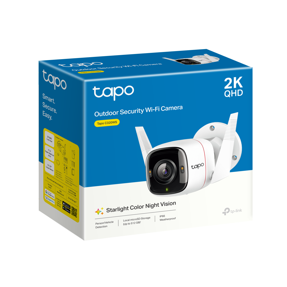 Tapo C320WS cámara exterior WiFi Ethernet 4MP 2K QHD