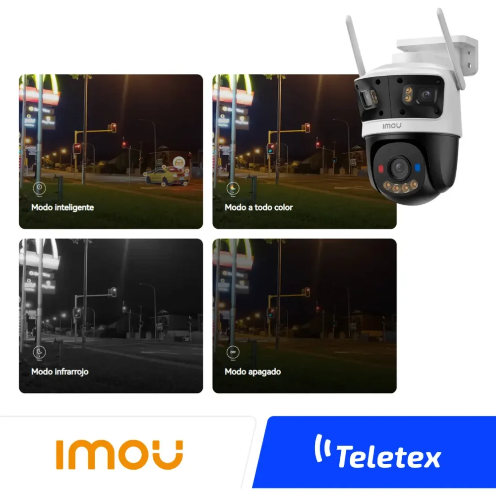 Cámara IMOU Cruiser Triple 11MP IPC-S7UN-11M0WED Triple Lente WiFi 6 - Imagen 3