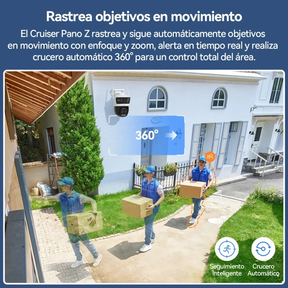 Cámara IMOU Cruiser Pano Z 13MP IPC-S76DN-13M0N WiFi 6 PoE Zoom 12X Exterior - Imagen 2