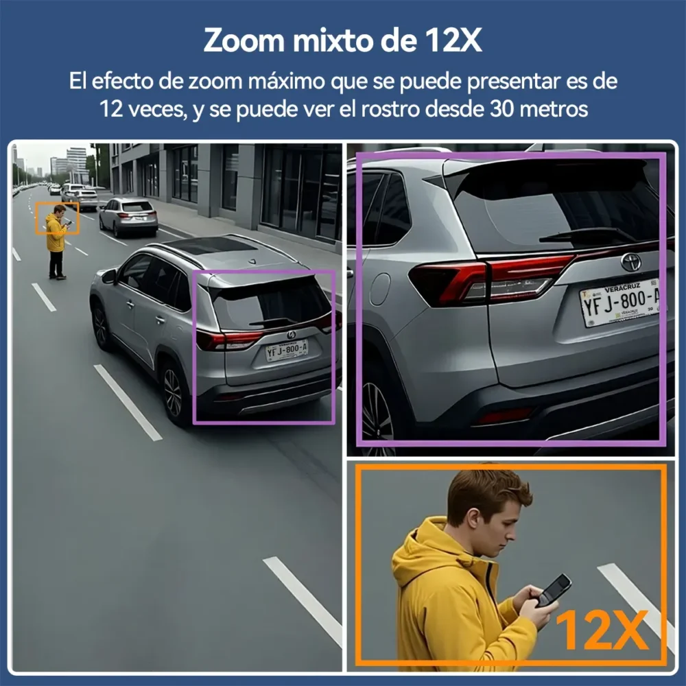 Cámara IMOU Cruiser Pano Z 13MP IPC-S76DN-13M0N WiFi 6 PoE Zoom 12X Exterior - Imagen 6