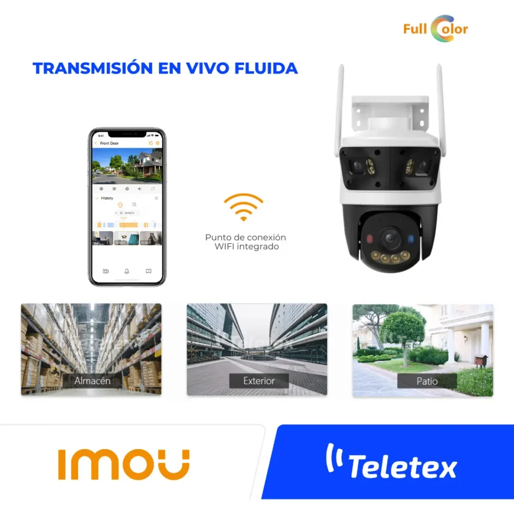 Cámara IMOU Cruiser Triple 11MP IPC-S7UN-11M0WED Triple Lente WiFi 6 - Imagen 7