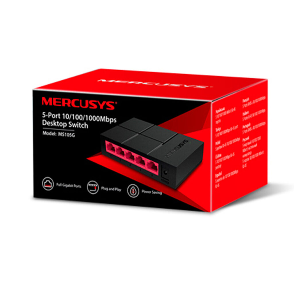 Switch Mercusys MS105G 5 Puertos Gigabit 10/100/1000 Mbps