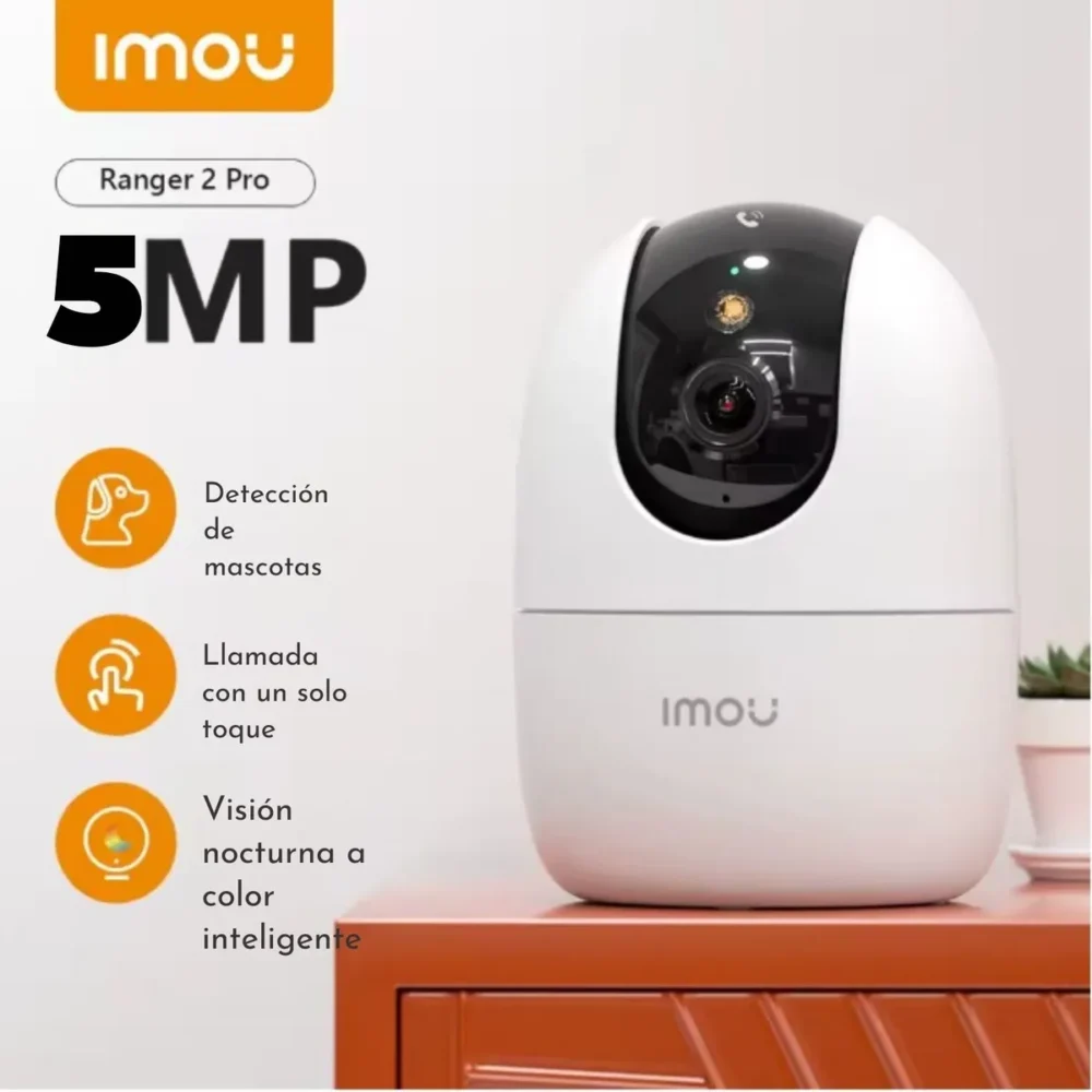 Cámara IMOU Ranger 2 Pro 5MP 3K IPC-S2EN-5R1S WiFi 6 Dual Band 2.4/5GHz - Imagen 4