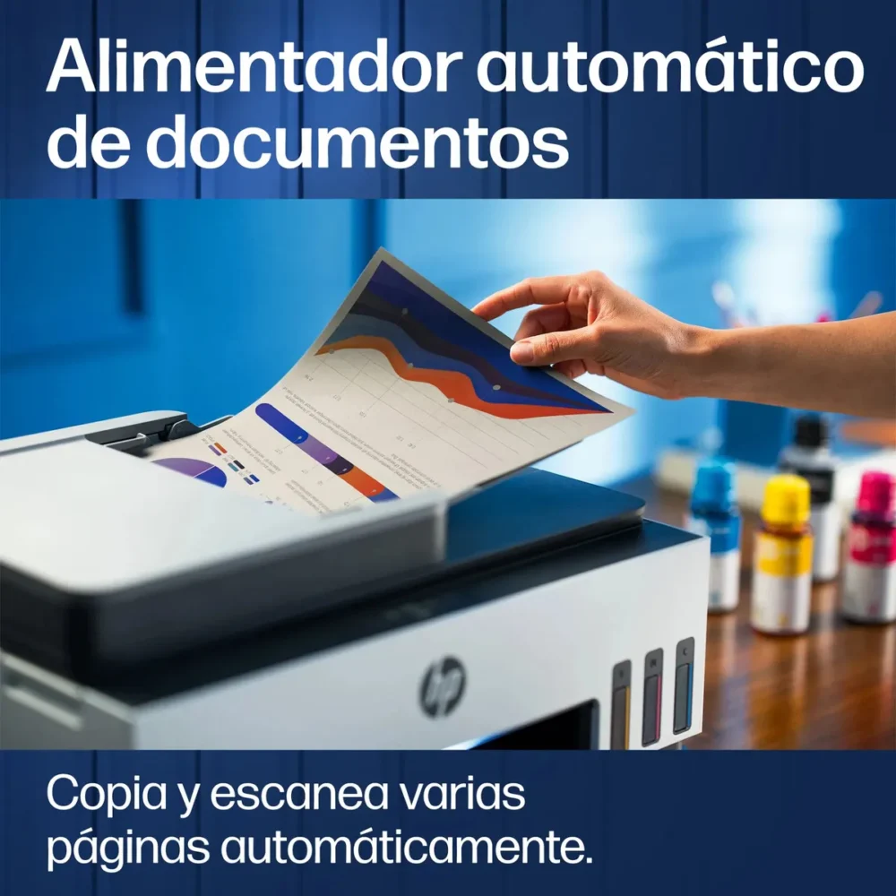 Impresora Multifuncional HP Smart Tank 790 WiFi Dúplex ADF Fax Tanque de Tinta  Copiar título - Imagen 7