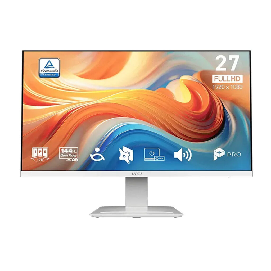 Monitor 27 Msi Pro Mp273w E14a Ips Fhd 144hz 1ms White Blanco